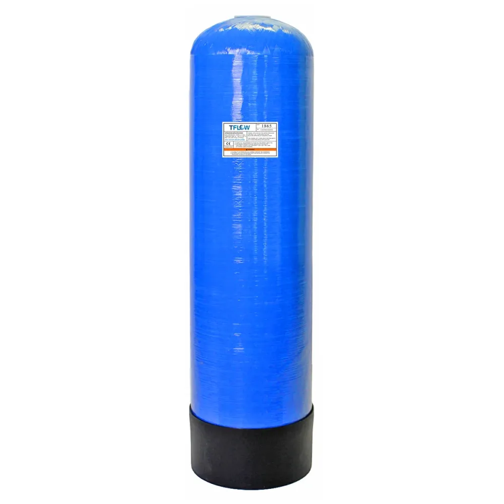 Aspirador para Estanque Tanque para Filtro - 18" x 65" - 8.8 ft³ - Fibra de Vidrio - 4" NPT - TFLOW