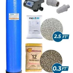 Kit de Oxigenación Paquete de Filtración con NEXT SAND - 2.5 Pies Cúbicos - 13" x 54" - Válvula Electrónica para Filtro -...