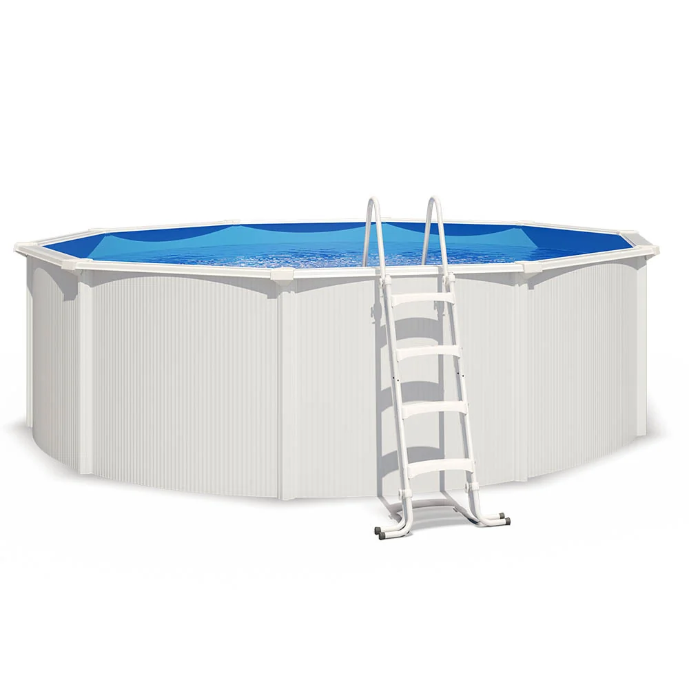 Piscina de ço elevada SAPHIR 390x120 com bomba de filtragem con Control de Flujo