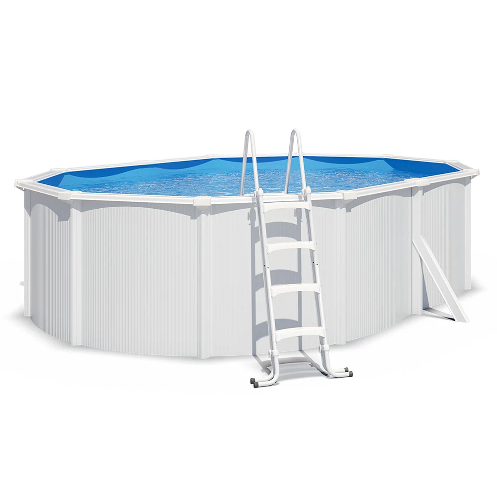 Piscina de ço elevada SAPHIR 515x390x120 com bomba de filtração con Certificación IPX8