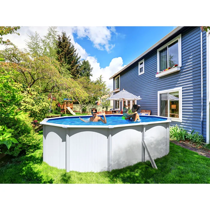 Piscina de ço elevada SAPHIR 515x390x120 com bomba de filtração con Certificación IPX8