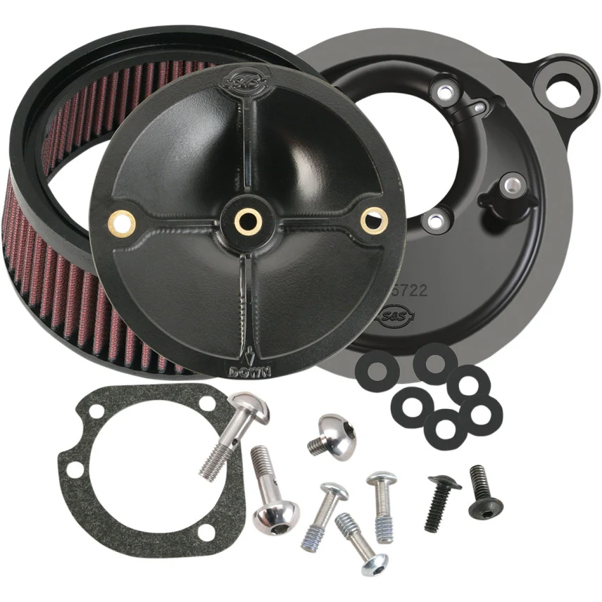 Premium para Estanque Kit Filtro Aire Para Harley-Davidson S&S Super Stock Stealth Air Cleaner Kit