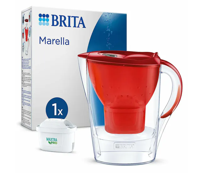 Profesional Impermeable Jarra Filtrante Brita Marella Azul 2,4 L