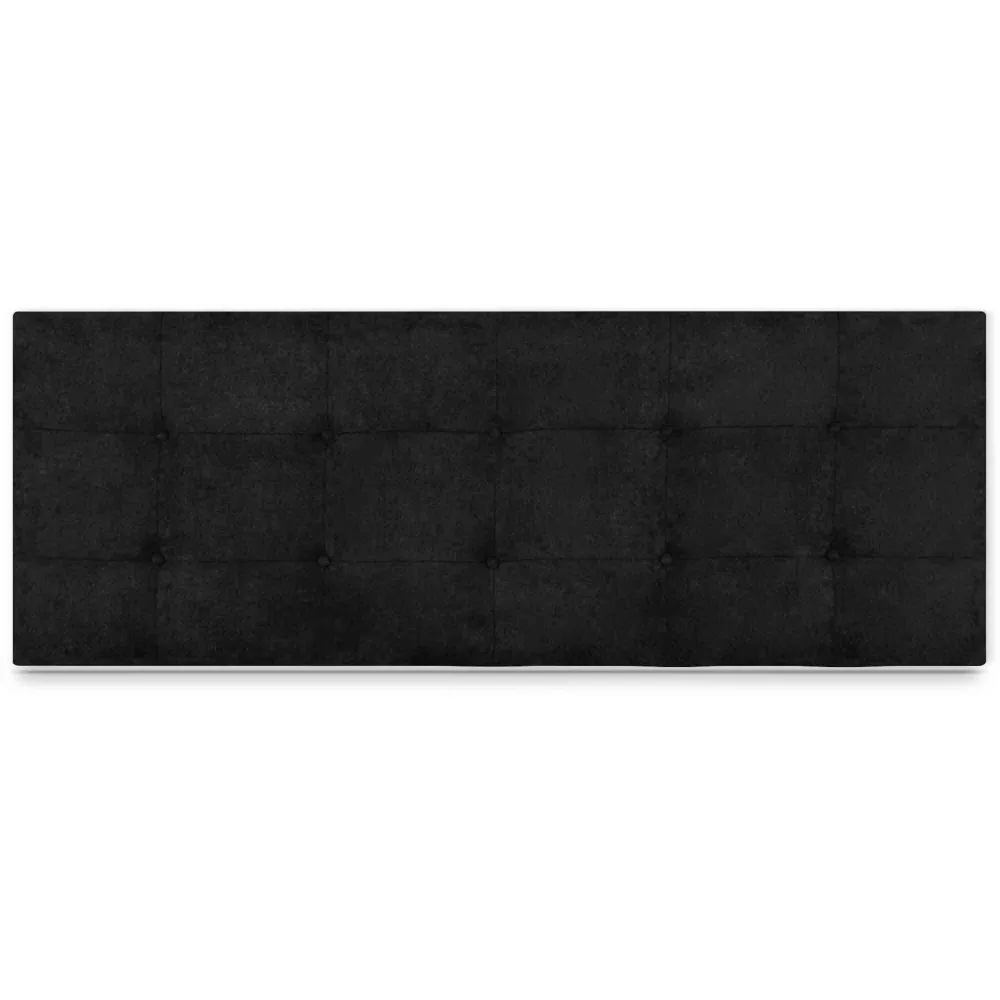 Cabeceros artemisa tapizado nido antimanchas negro 130x55 de sonnomattress