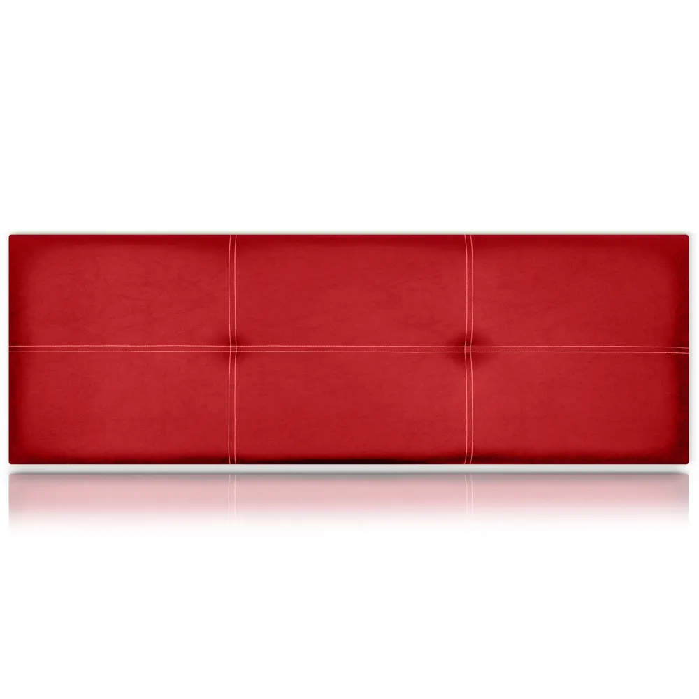 Cabeceros poseidón tapizado polipiel rojo 100x50 de sonnomattress