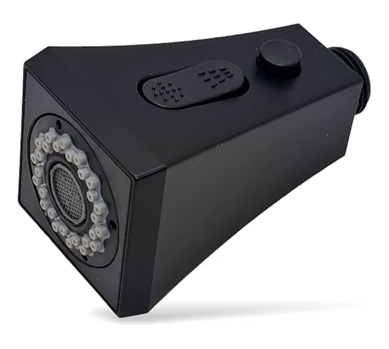 Cabezal Rociador para Grifo de Cocina Matera Negro Mate