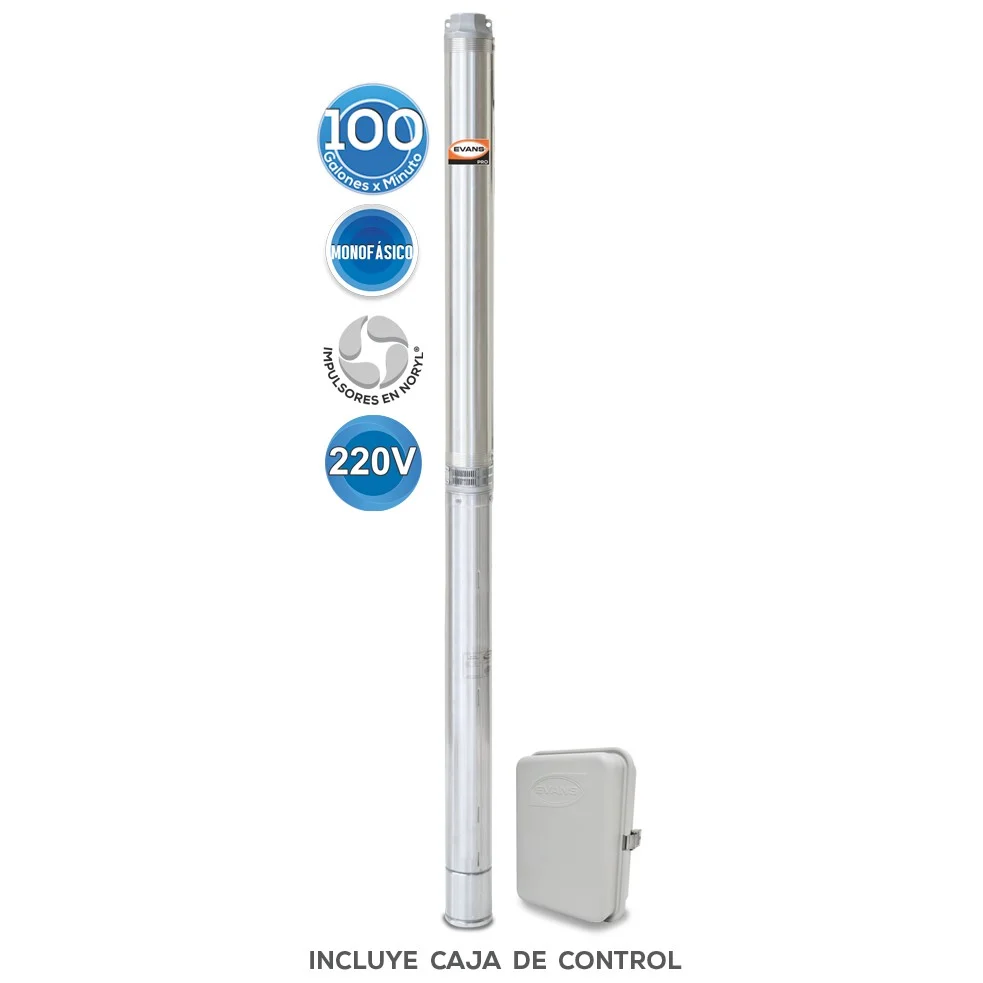 EQUIPO DE RIEGO SUMERGIBLE 100GPM 3.0HP 220V - SD4100ME300G3 Compatible con Sistemas de Zonas
