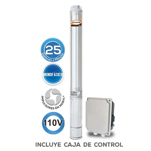 EQUIPO DE RIEGO SUMERGIBLE 25GPM 1.5HP 110V - SD425ME150F3