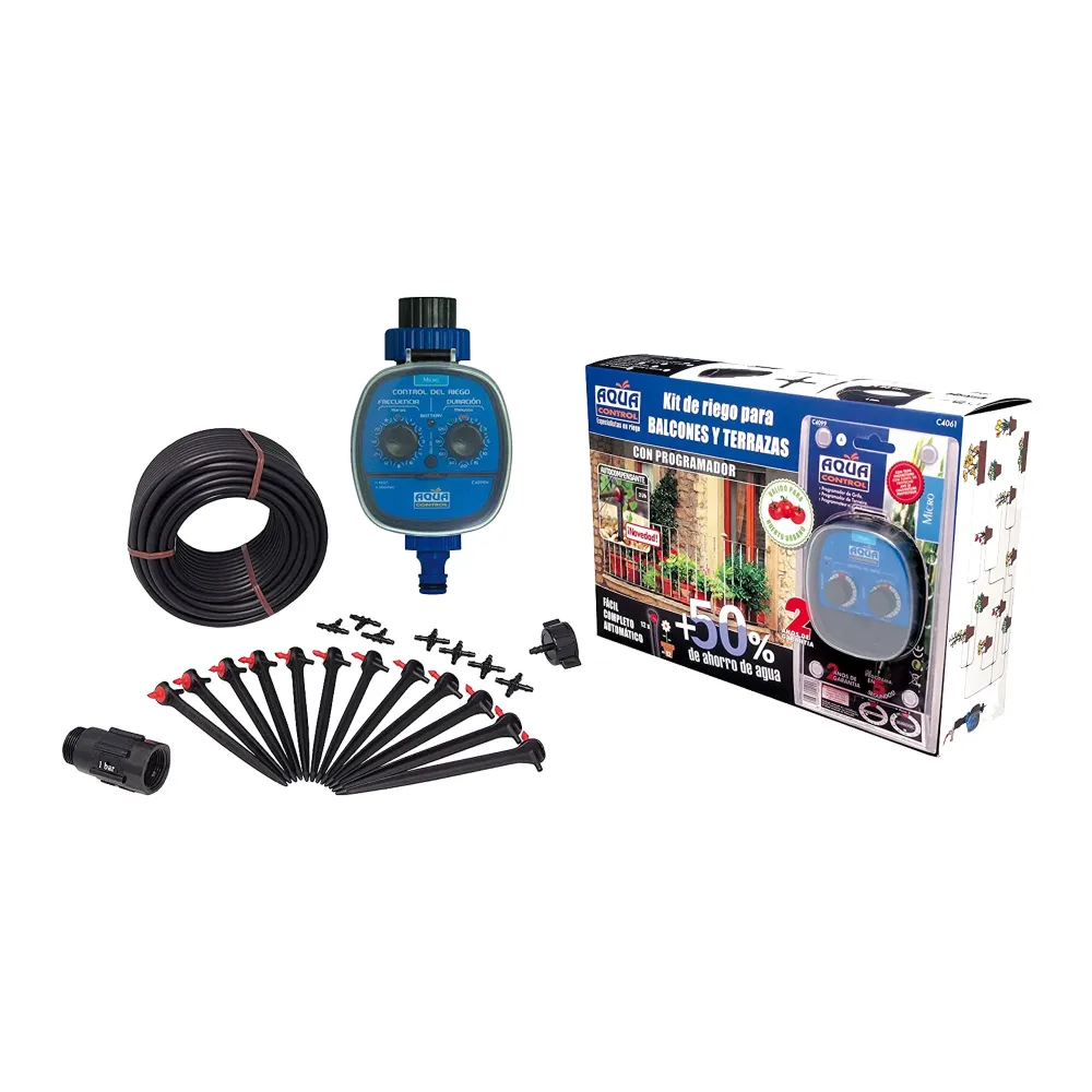 Kit de Riego por Goteo para balcones con programador Aqua Control