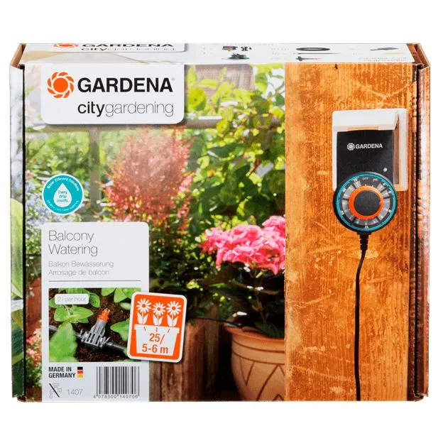 Riego automático jardineras City Gardening Gardena