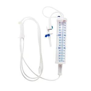 Set Infusión-bureta. Equipo Volumétrico Para Infusión De Fluidos Con Bureta De 150 Ml. (60 Gotas / Ml.)