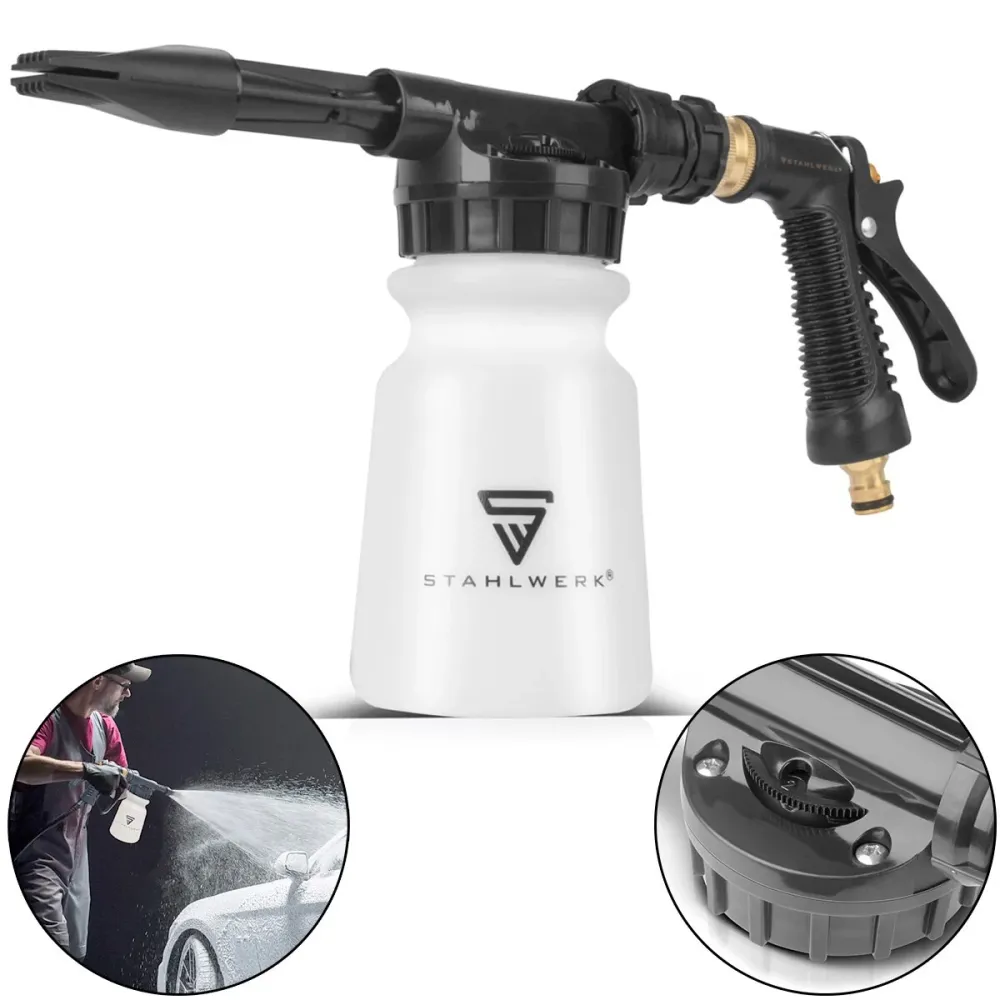Stahlwerk Autowason Foam Spray Gun Rp-91 St con contenedor extraíble para agentes de limpieza | Gun de limpieza para limpi...