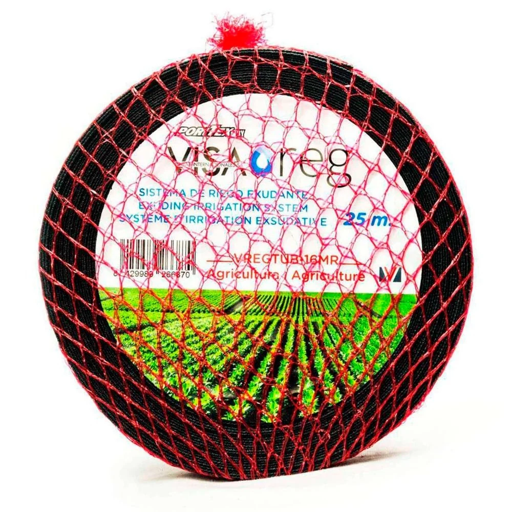 Tuberí Textil Exudante. Malla Roja Único Agricultura - 25m