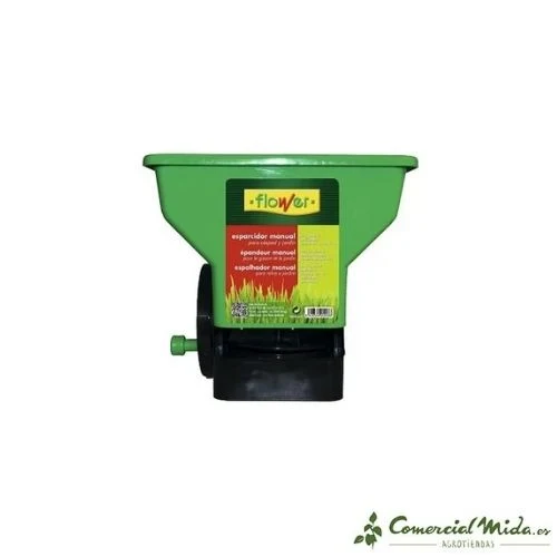 Esparcidor Mecánico de Semillas FLOWER para Huerta y Jardín con Depósito de Acero