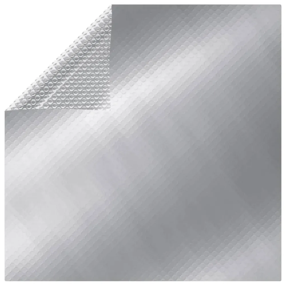 Algicida Concentrado vidaXL cubierta de piscina rectangular pe plateado 1200x600 cm