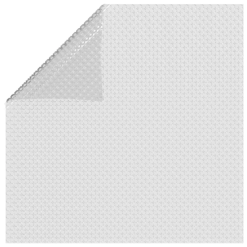 Cloro en Tabletas vidaXL cubierta solar de piscina de pe flotante gris 1000x600 cm