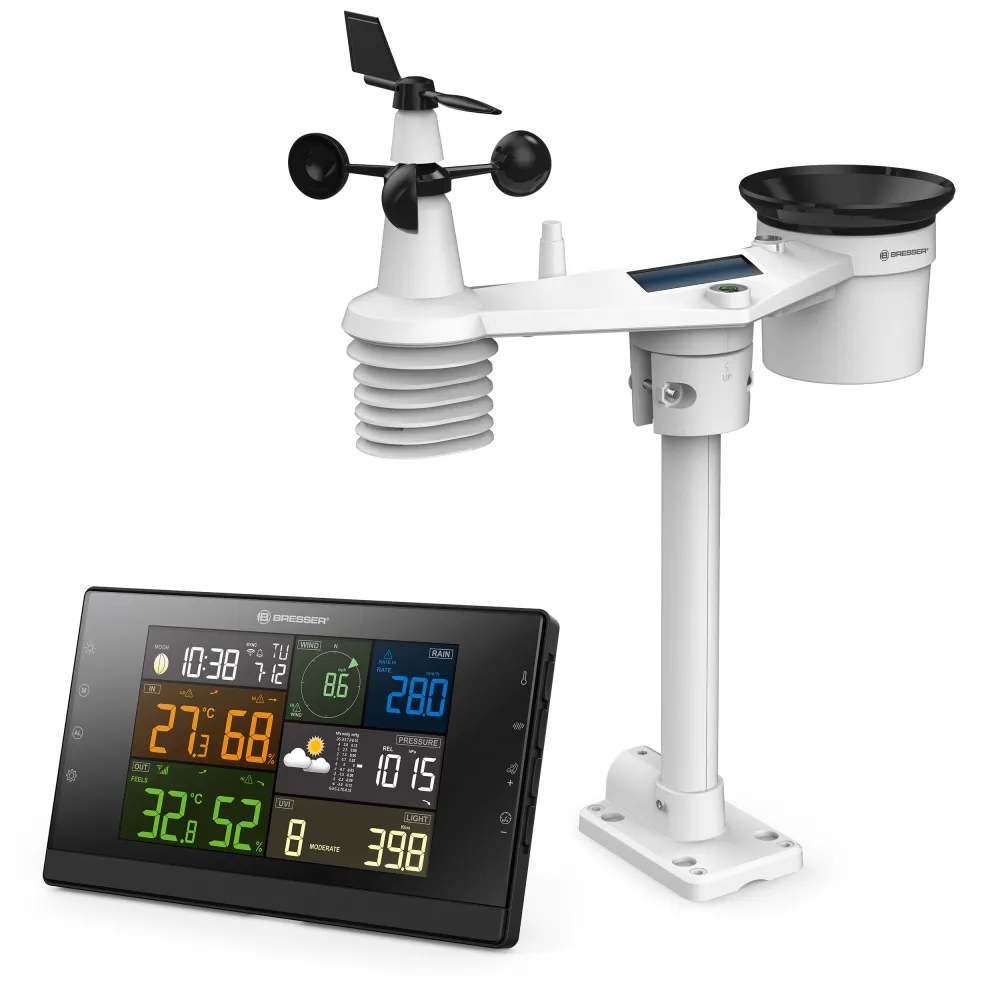 Instrumento Meteorológico Analógico Estación meteorológica profi-wsc wi-fi con sensor 7 en 1 bresser