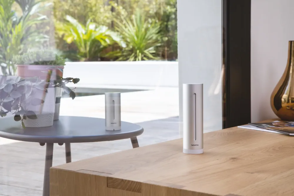 Pack de estación meteorológica y módulo ñadido interior de Netatmo