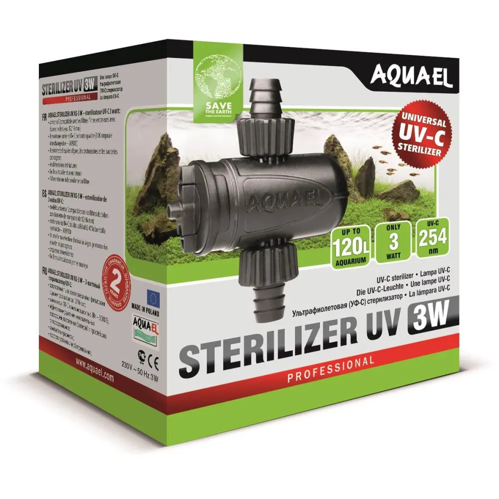 Aquael STERILIZER UV AS con Filtro UV