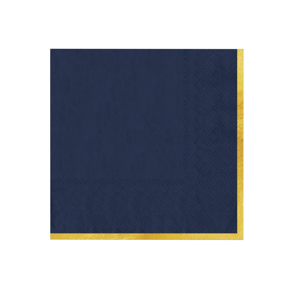 Servilletas Classic Oro azul marino 10uds. con Cable de 10m