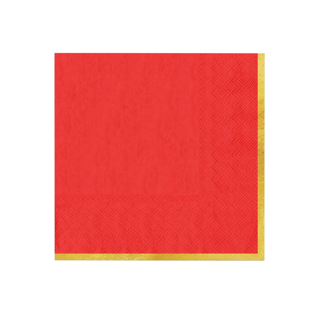 Servilletas Classic Oro rojo 10uds.