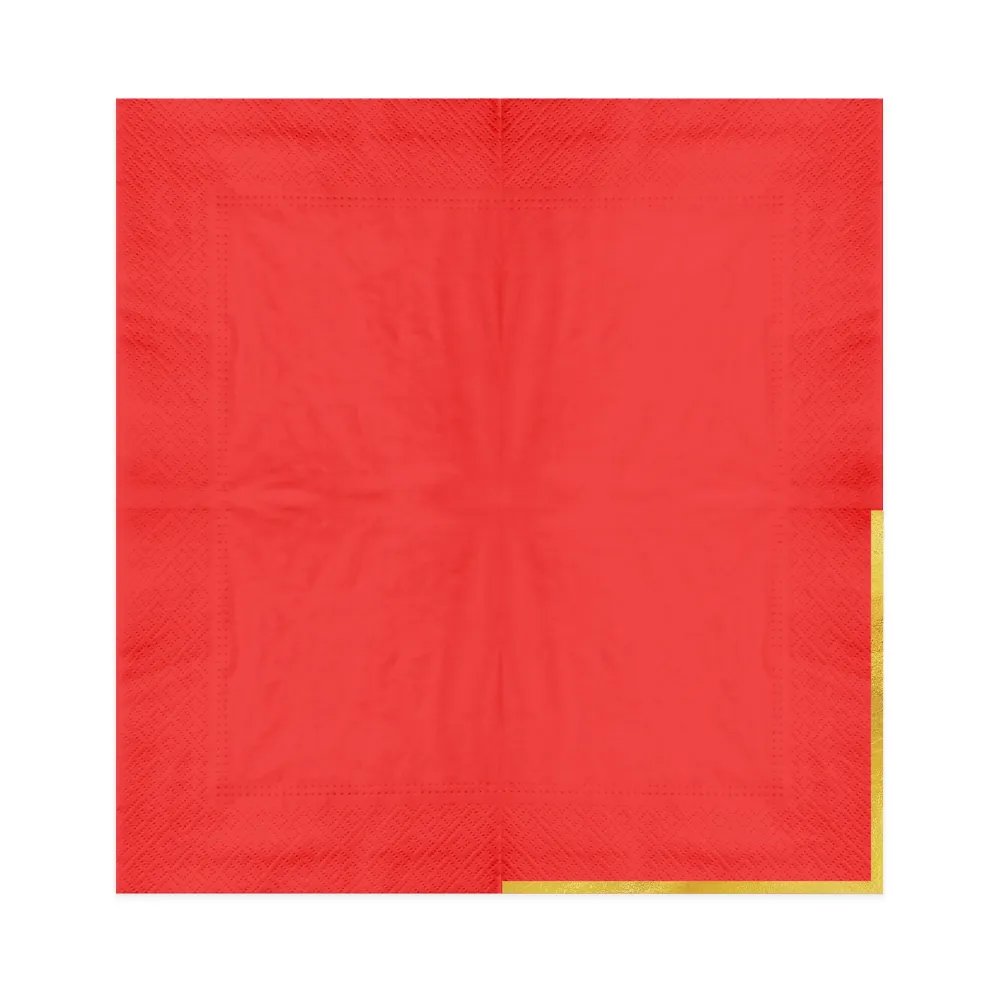 Servilletas Classic Oro rojo 10uds.