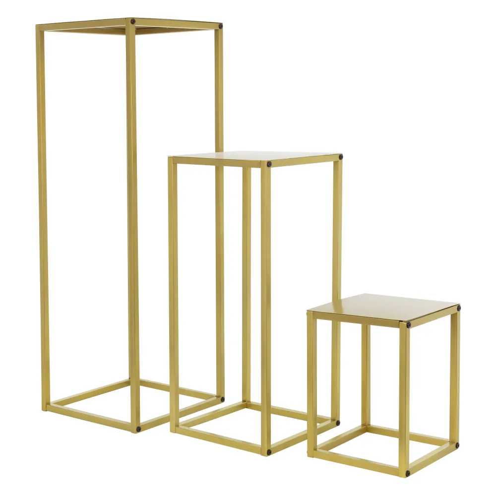 Acero Galvanizado Uso juegos de 3 soportes para plantas 30 / 60 / 90 cm