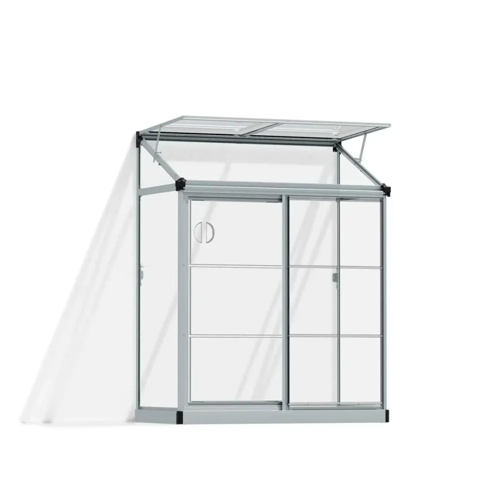 Invernadero adosado Lean To 125x63.5x160 cm para Tomateras
