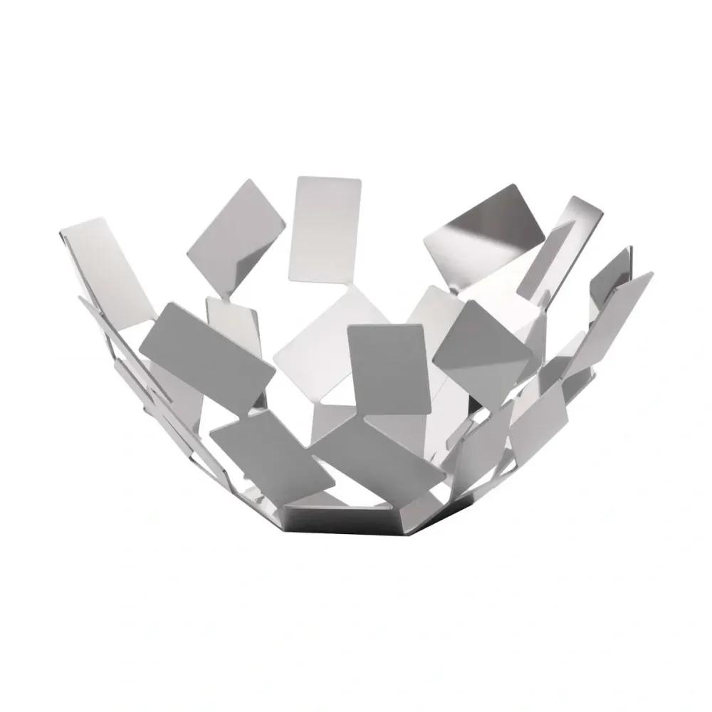 La Stanza dello Scirocco Stainless Metal Fruit Bowl Mario Trimarchi Alessi
