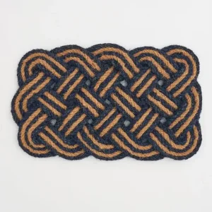 Felpudo Personalizado Felpudo con forma de cuerda entrelazada