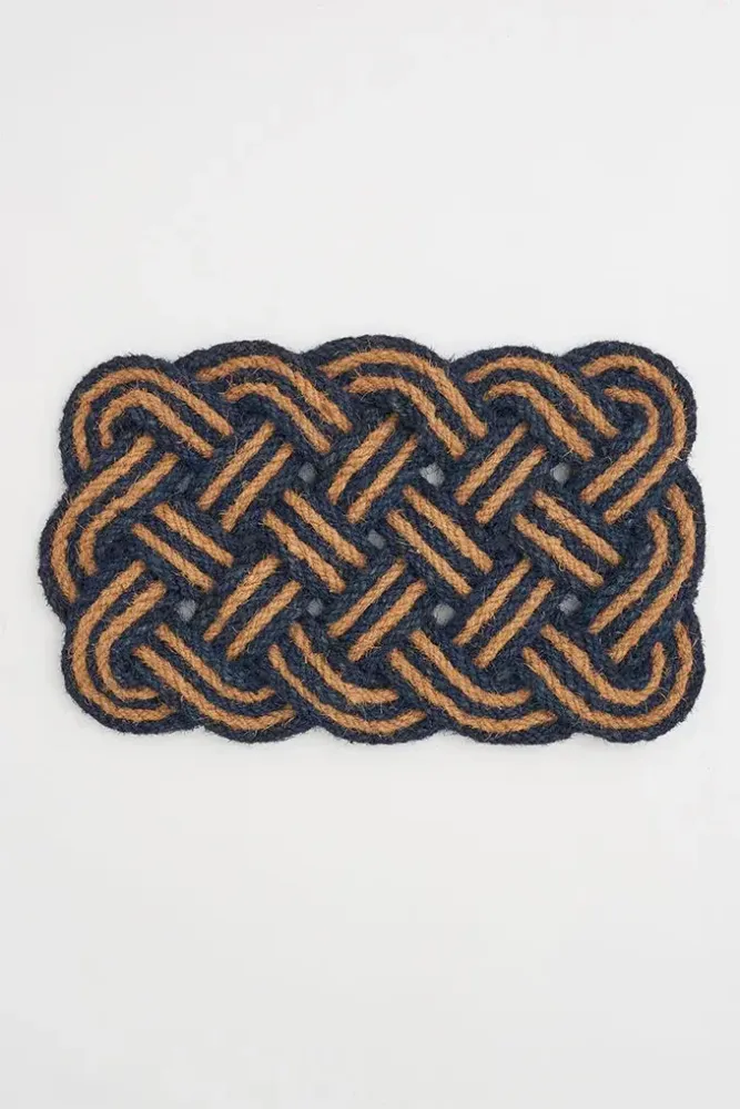 Felpudo Personalizado Felpudo con forma de cuerda entrelazada