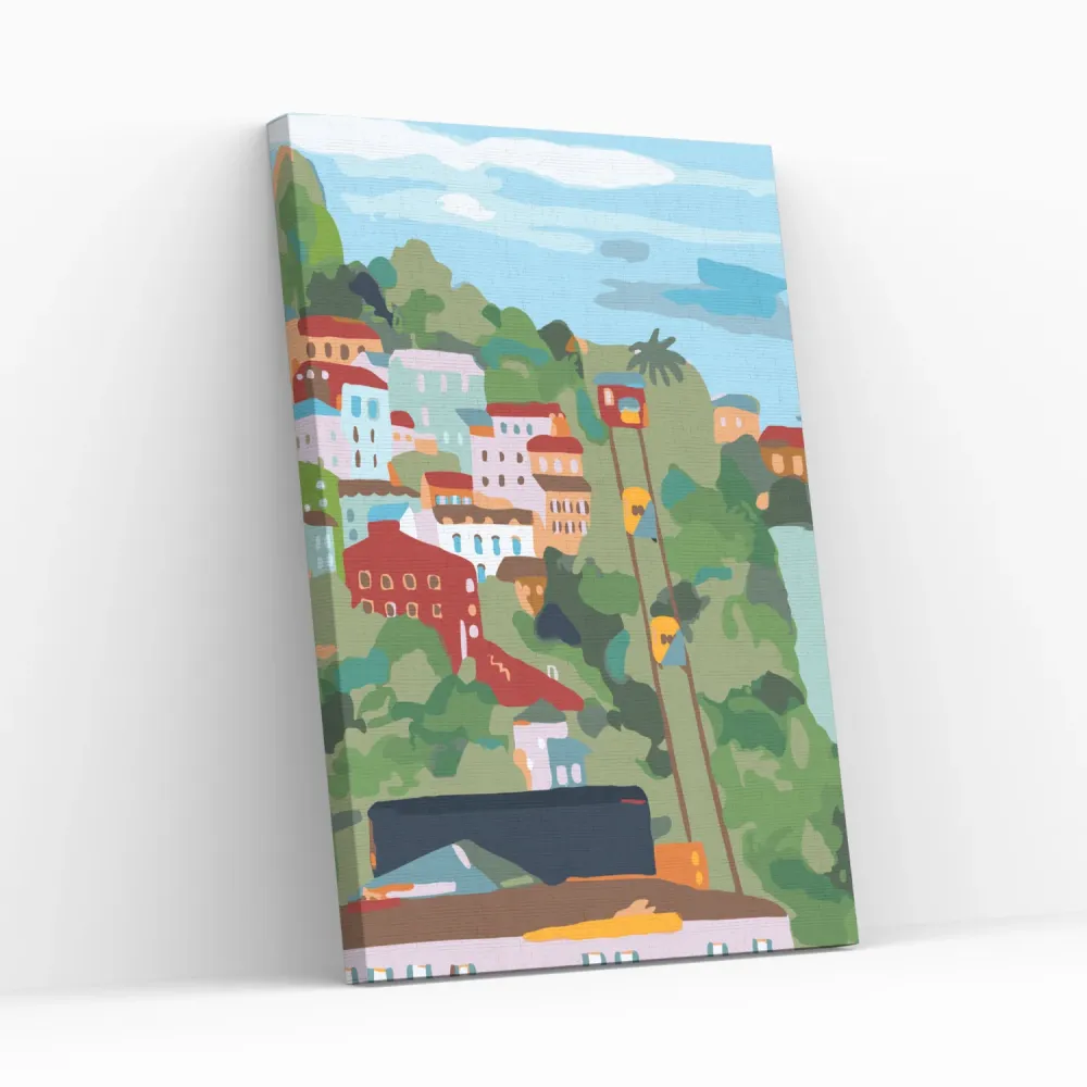 Pintura diamante en bastidor VALPARAISO 40X50 CM