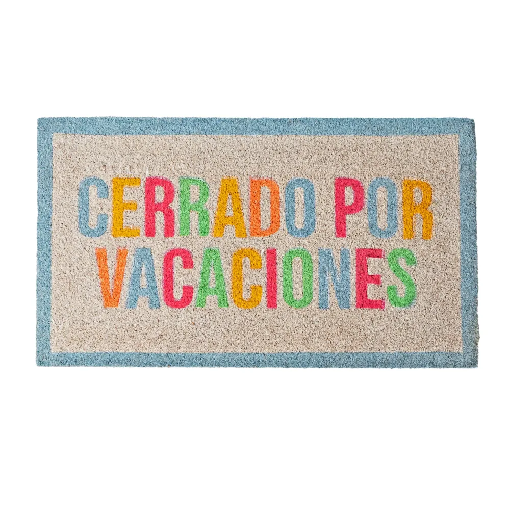 Tapete de Bienvenida Felpudo “Cerrado por vacaciones”