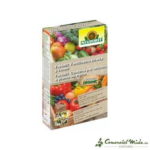 Abono Granulado Biológico FERTOFIT NEUDORFF HUERTA Y JARDÍN 1kg