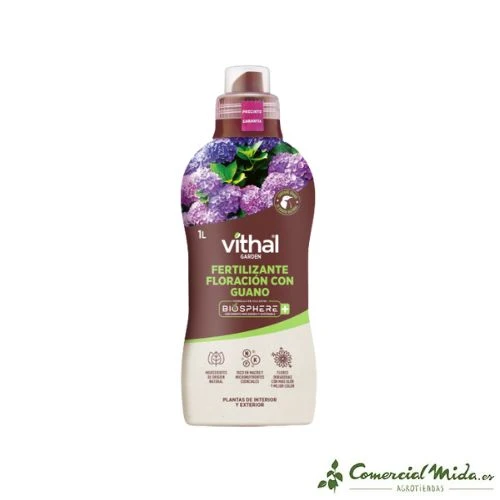 Abono Líquido para VITHAL GARDEN Fertilizante Floracion Guano