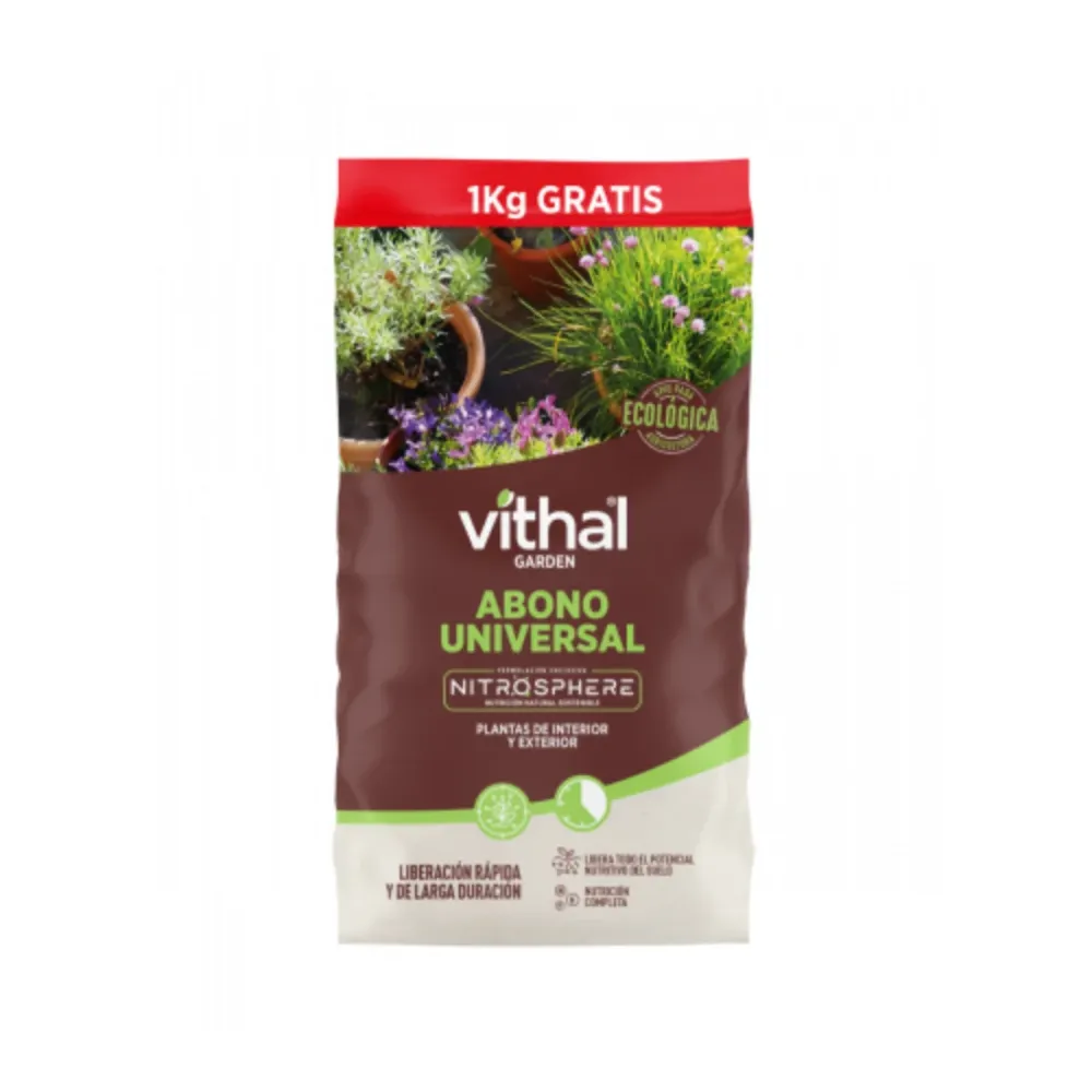 Compost Orgánico Abono Para todo tipo Eco Nitrosphere 6 Kg Vithal Garden