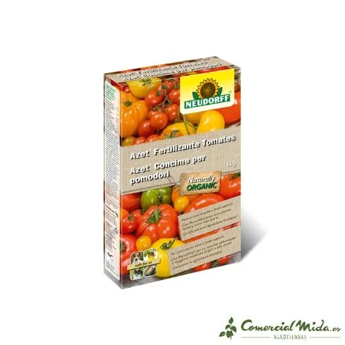 Abono Granulado Natural AZET FERTILIZANTE NEUDORFF TOMATES 1kg con Control de Flujo