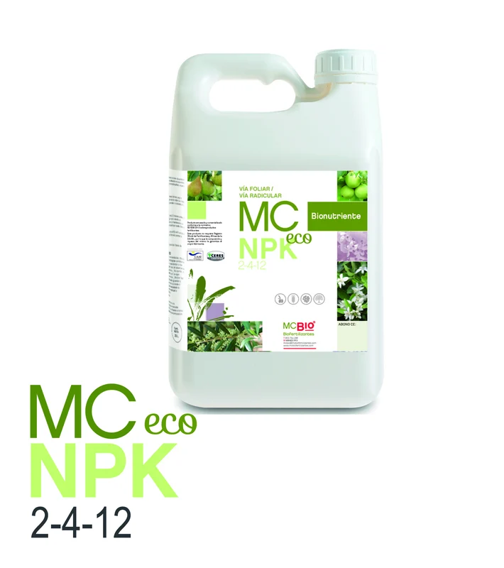 Alta Resistencia UV MC NPK ECO 2-4-12 - fertilizantes natural con aminoácidos