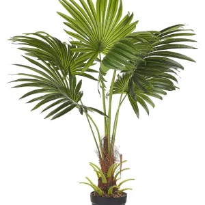 Aspirador para Estanque Planta artificial en maceta verde/negro 100 cm fan palm