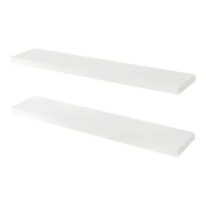 Bomba para Estanque Set de 2 baldas flotantes Stranda MDF/metal 100x20x3,5cm - Blanco