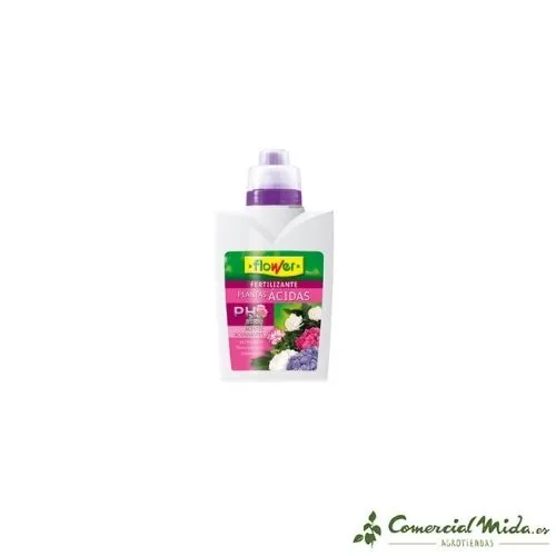 Fertilizante Líquido FLOWER para Plantas Ácidas 500ml | Kit Completo de Instalación