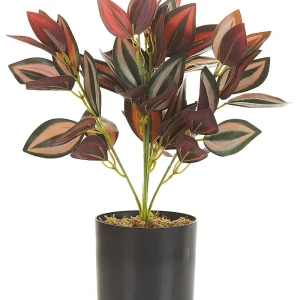 Filtro de Estanque Planta artificial en maceta verde/rojo/negro 35 cm tradescantia