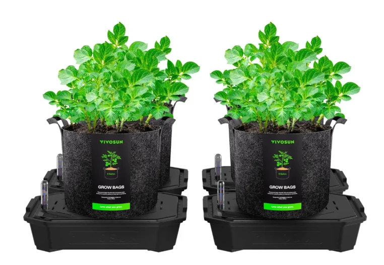 Filtro de Estanque Self-Watering Fabric Pot Base and Grow Bag Set - 4 Pack