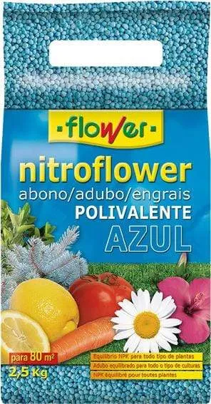 FLOWER ABONO POLI.NITROFLOWER 10529 25KG AZUL - PACK 10 UNIDADES
