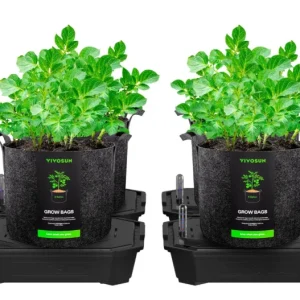 Kit de Oxigenación Self-Watering Fabric Pot Base and Grow Bag Set - 4 Pack