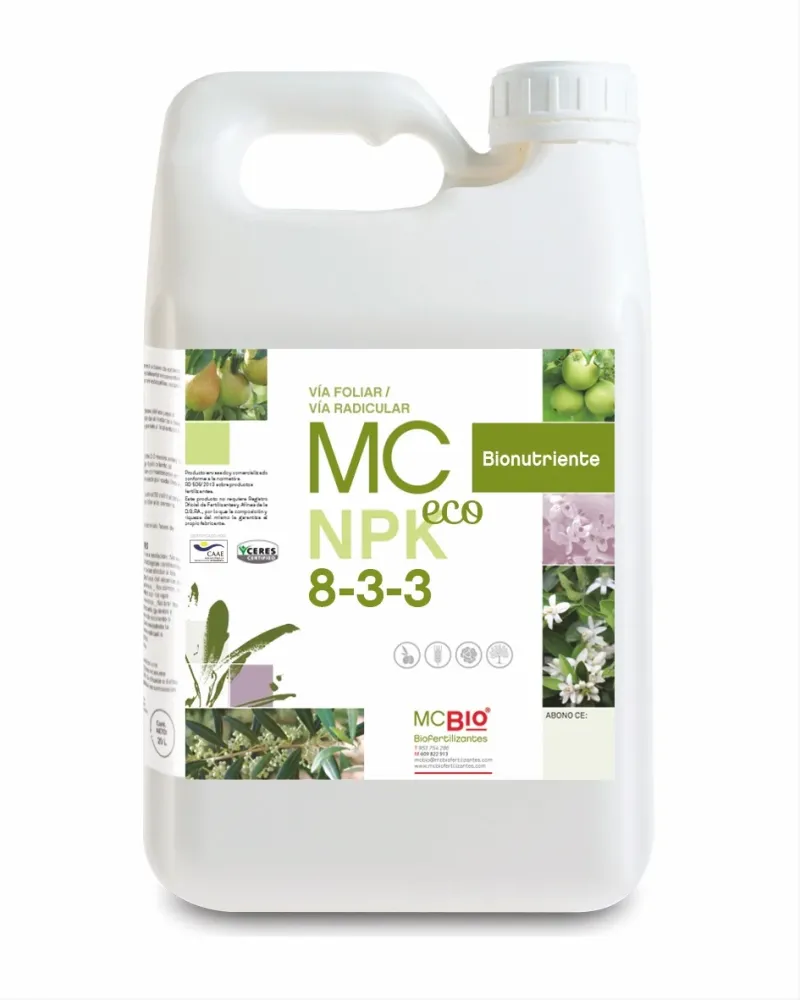 MC NPK ECO 8-3-3 - Fertilizante ecológico NPK con Cable de 10m