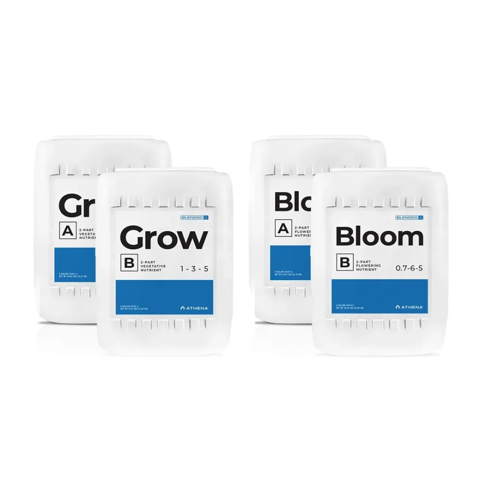 Premium para Estanque Combo Grow + Bloom Partes + B Blended Line | Athena AG - Fertilizante Base Para Todas Las Etapas