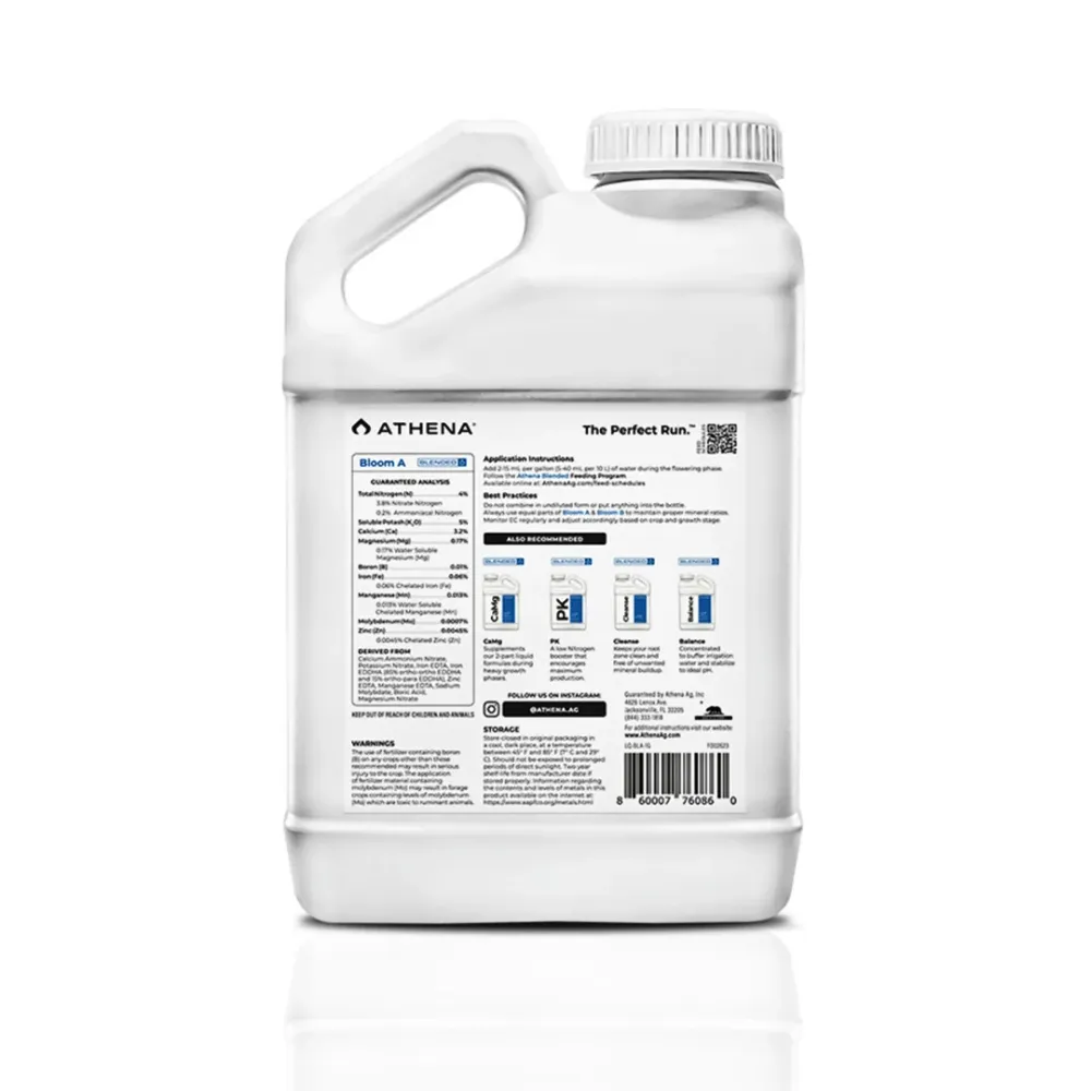 Premium para Estanque Combo Grow + Bloom Partes + B Blended Line | Athena AG - Fertilizante Base Para Todas Las Etapas