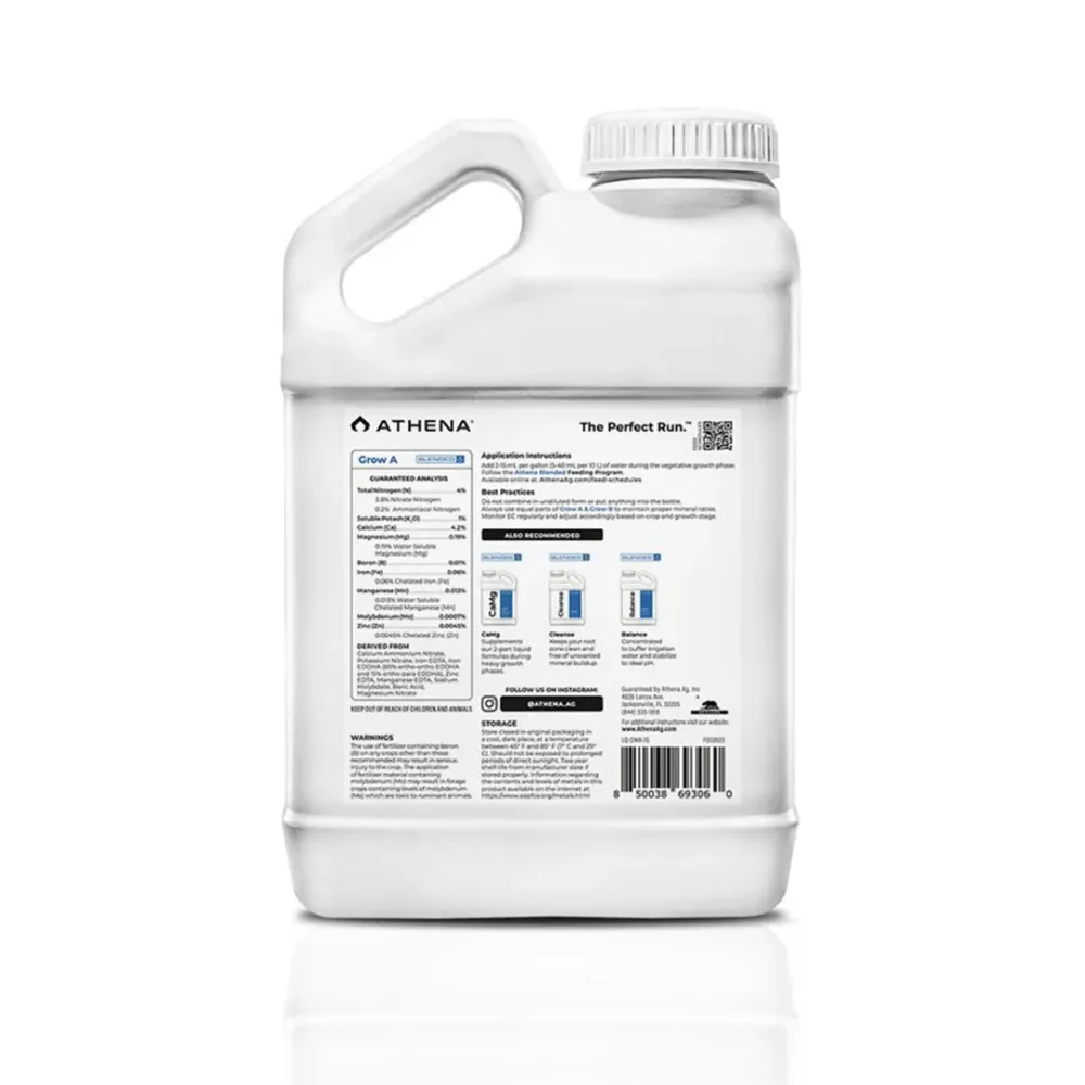 Premium para Estanque Grow Blended Line | Athena AG - Nutriente base Vegetación