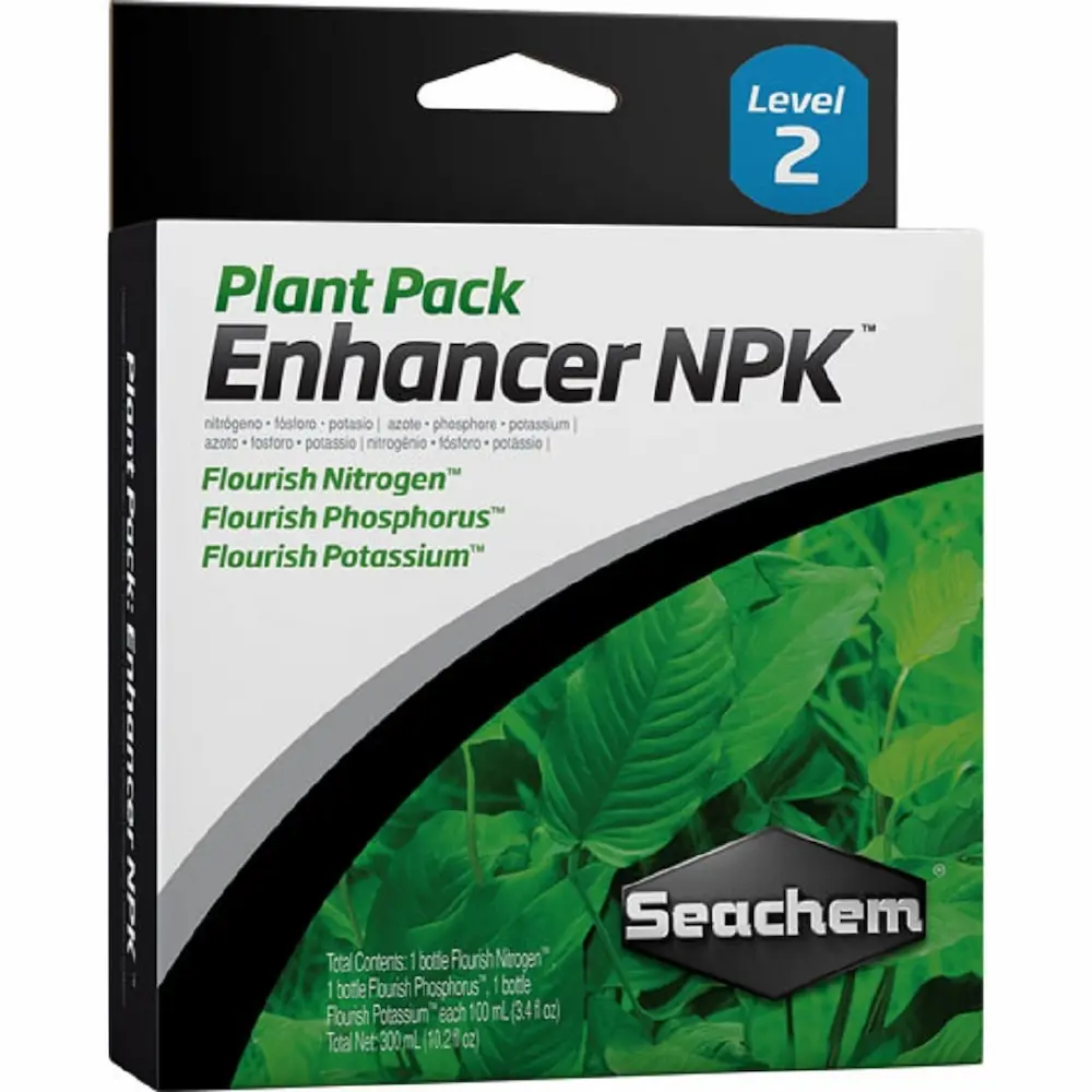Seachem Plant Pack Enhancer NPK – Macronutrientes Esenciales para Plantas Acuáticas con Tubos y Accesorios